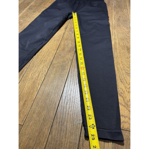 GYMSHARK FLEX HIGH WAISTED LEGGINGS Black Large Logo Spellout Sports Women’s S/M - Picture 8 of 8